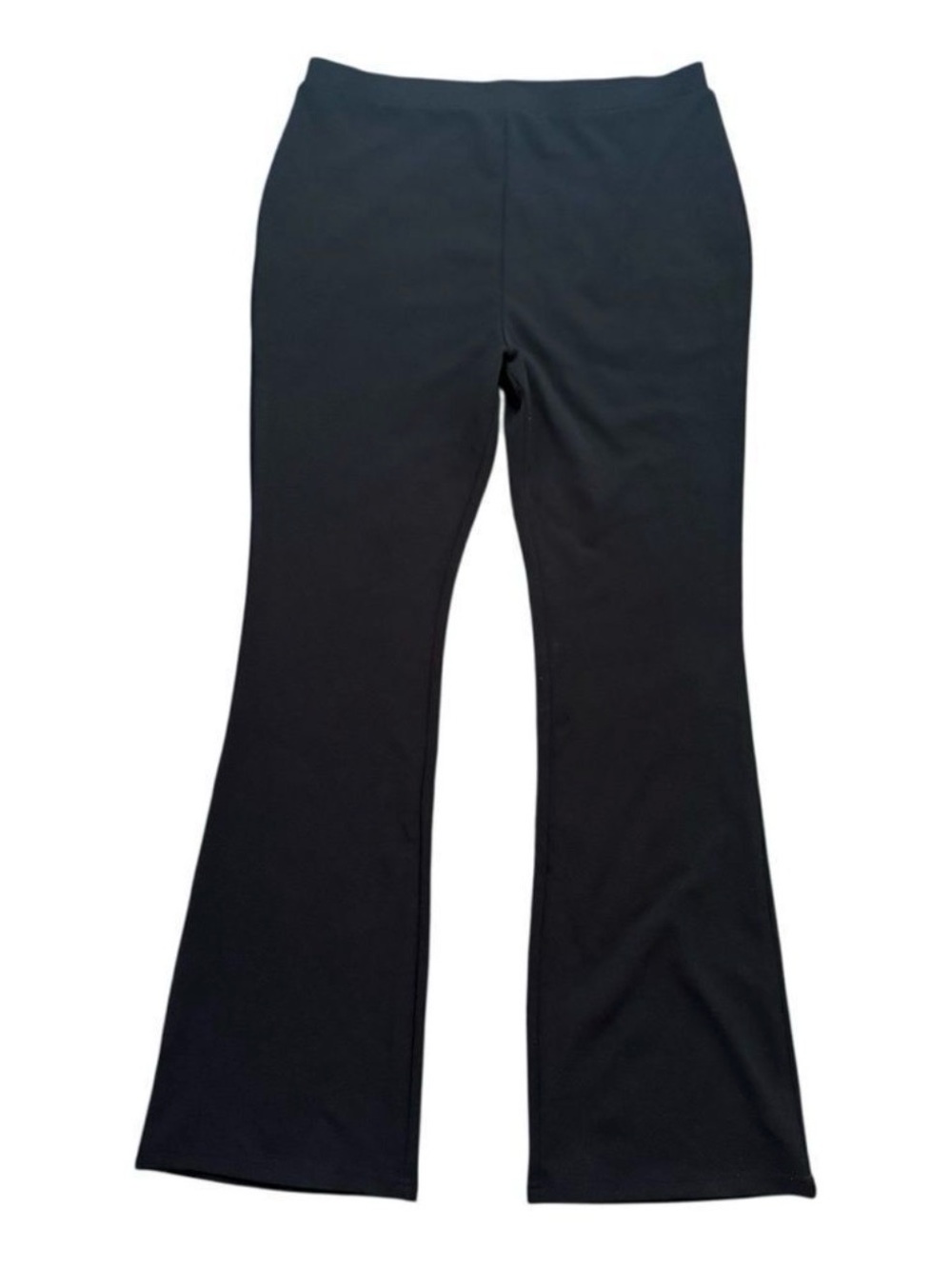 ASOS Curve Black Flare Pull On Pants Workwear Size 14